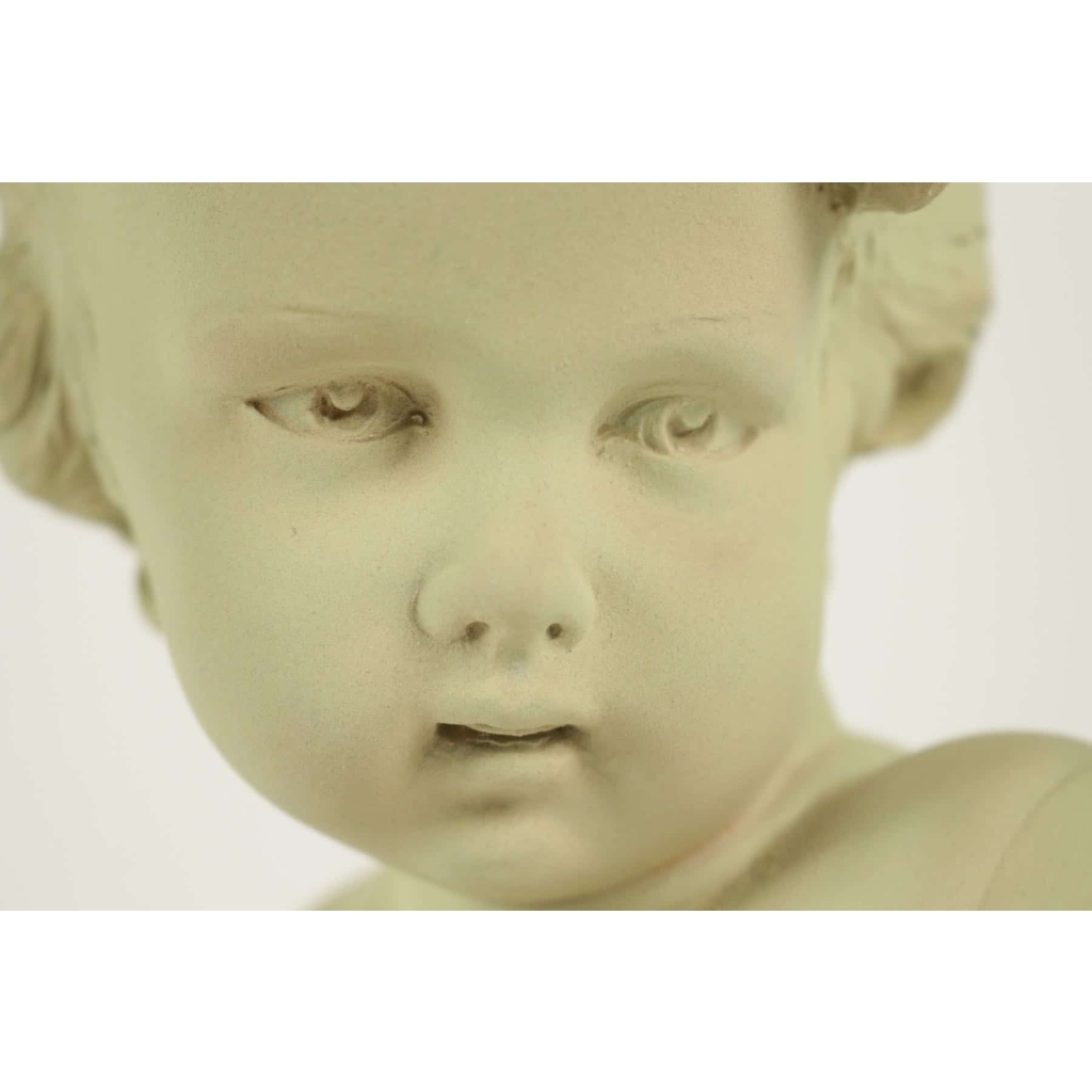 Buste d’Enfant en Terre Cuite, Signé de GOBET | Biron Buste d'Enfant en Terre Cuite, Signé de GOBET