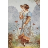 Paire d’assiettes en porcelaine peinte à la main du XIXème siècle. | Biron Paire d'assiettes en porcelaine peinte à la main du XIXème siècle.