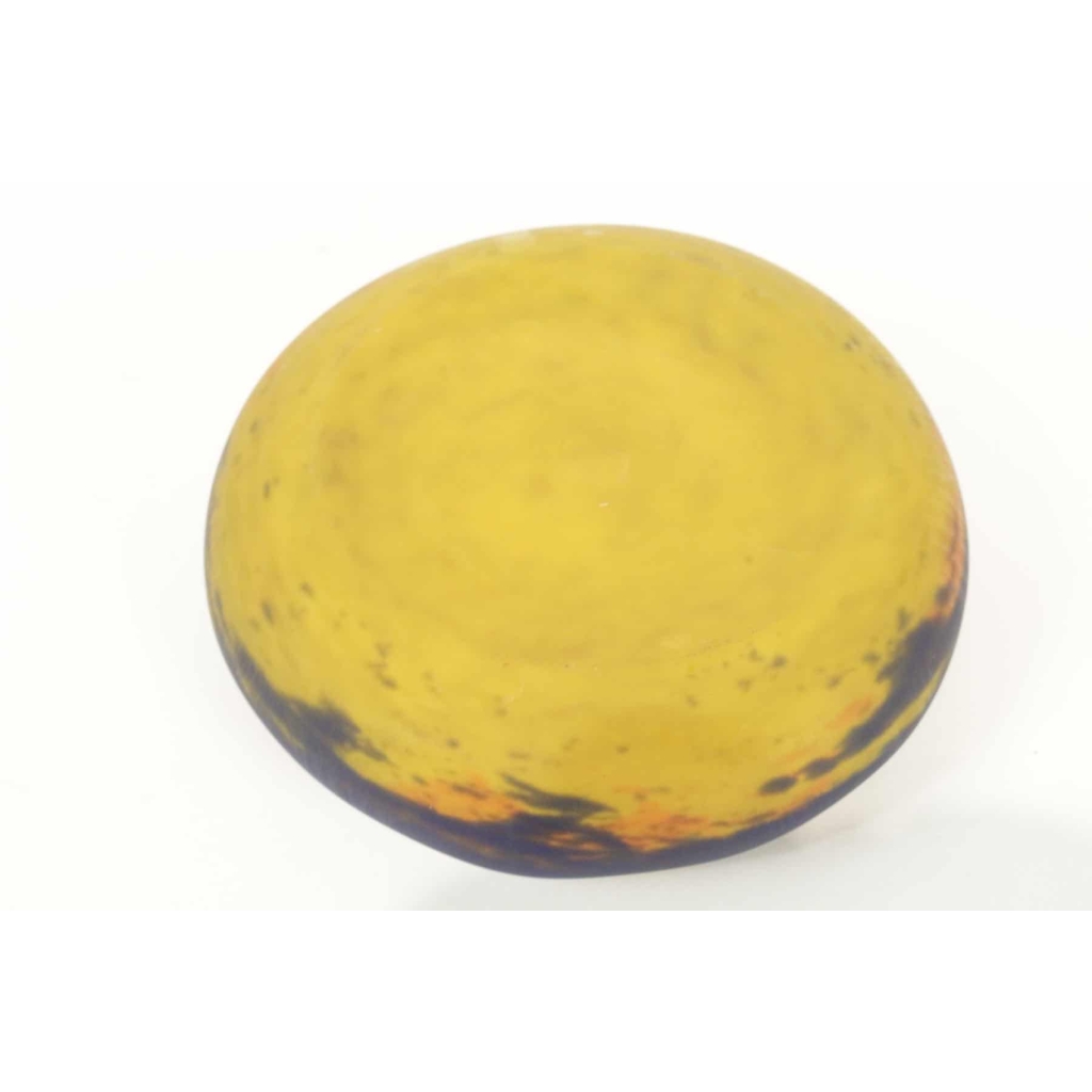 Coupe en pâte de verre de la maison Muller Frères, 1930. | Biron Coupe en pâte de verre de la maison Muller Frères, 1930.