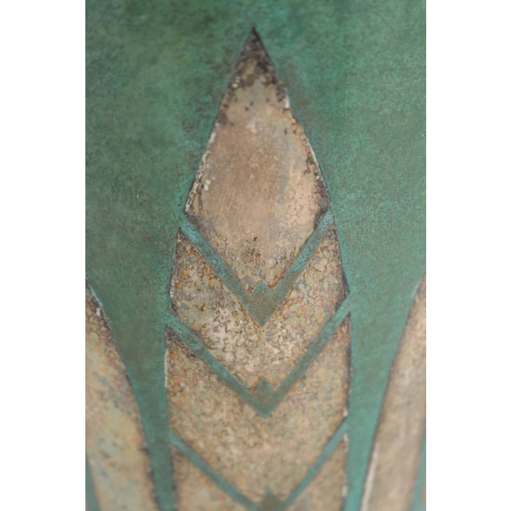 CHRISTOFLE & Luc Lanel (1893-1965) vase en Dinanderie | Biron CHRISTOFLE & Luc Lanel (1893-1965) vase en Dinanderie