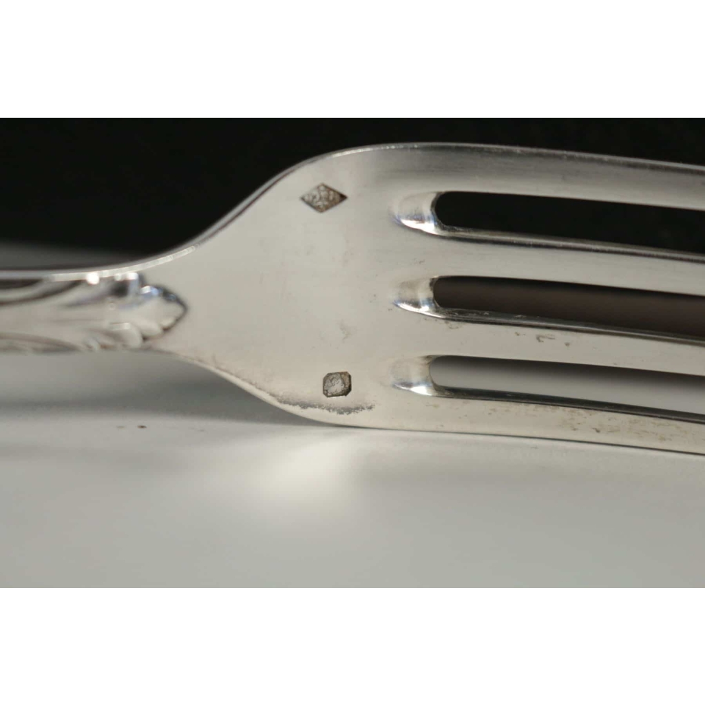 Henin & Cie French Sterling Silver Dinner Flatware 74 Pieces, circa 1880 | Biron Henin & Cie French Sterling Silver Dinner Flatware 74 Pieces, circa 1880