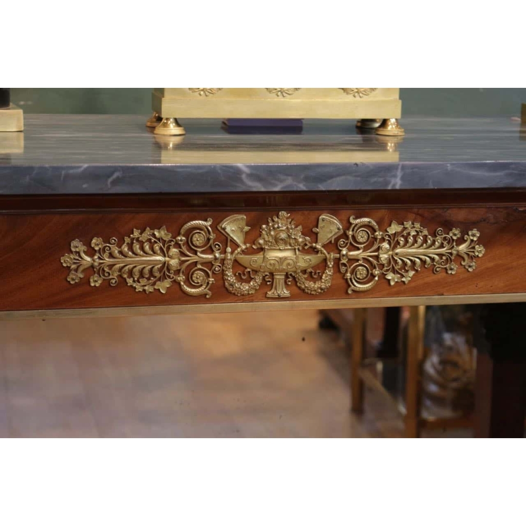 Console d'époque empire en acajou