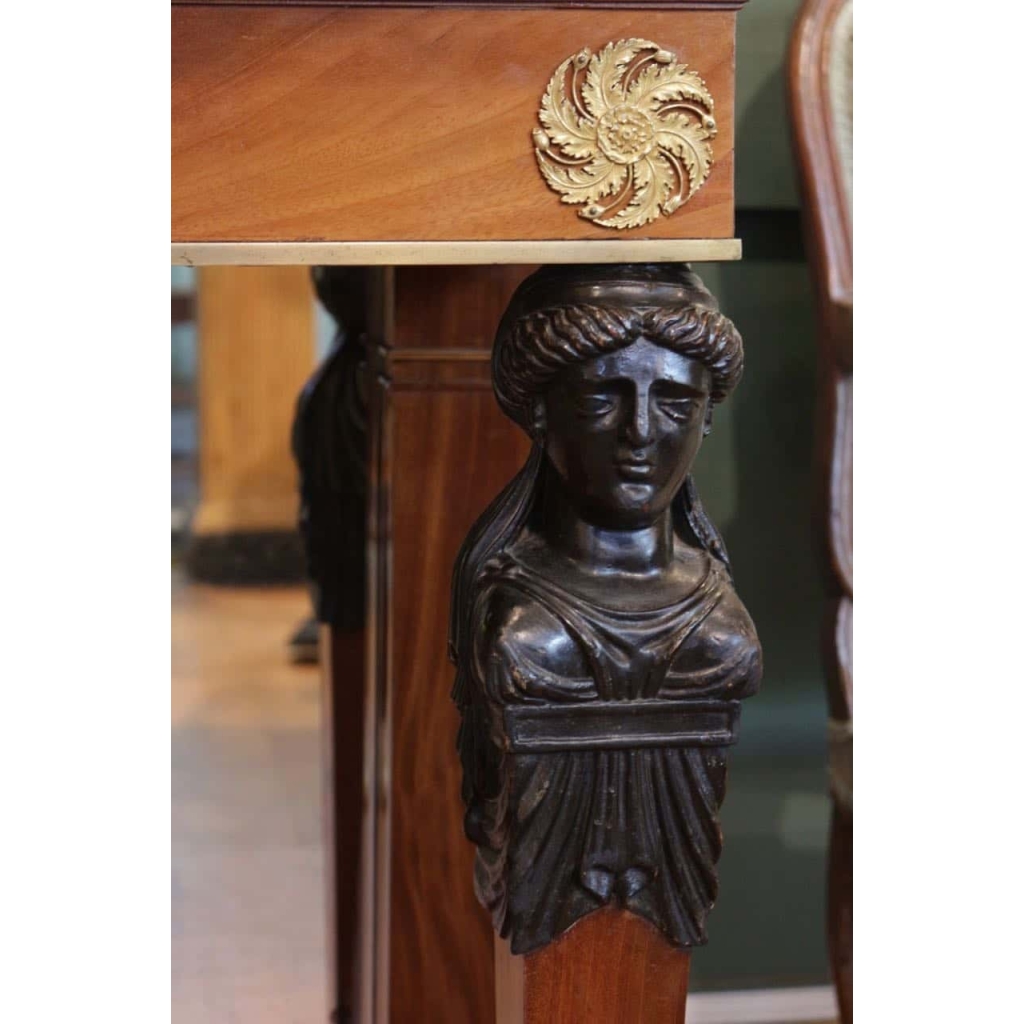 Console d'époque empire en acajou
