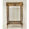 Elégante console avec un tiroir en ceinture de style Louis XVI de bédut du XXème siècle. | Biron Elégante console avec un tiroir en ceinture de style Louis XVI de bédut du XXème siècle.