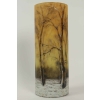 Daum Nancy important vase émaillé » Paysage forestier en hiver « | Biron Daum Nancy important vase émaillé" Paysage forestier en hiver "