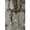 Lustre de style Louis XV en pampilles du XIXème siècle, très beau travail avec une lumière indirecte, 12 lumières. | Biron Lustre de style Louis XV en pampilles du XIXème siècle, très beau travail avec une lumière indirecte, 12 lumières.
