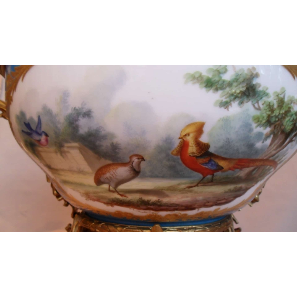 Coupe en porcelaine sur monture de bronze. Réf: 256. | Biron Coupe en porcelaine sur monture de bronze. Réf: 256.