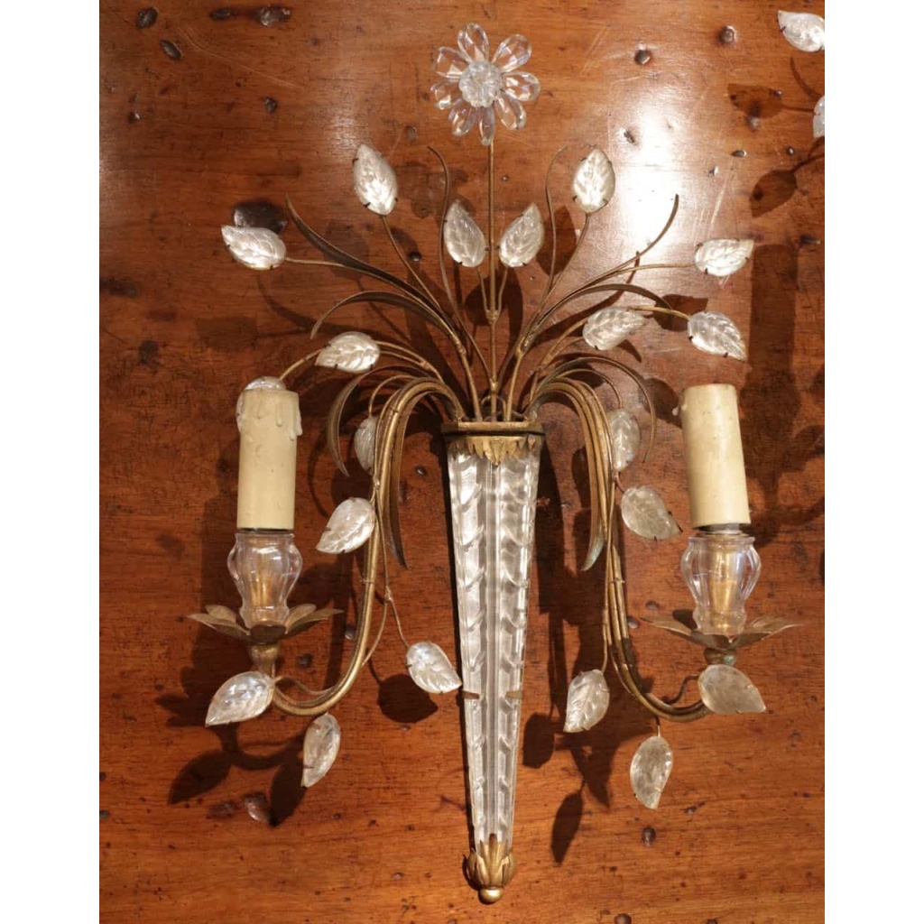 Paire d'appliques de la Maison Bagues