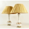 PAIRE DE LAMPES EN OPALINE ET MONTURE EN BRONZE DORE DE LA FIN DU 19E SIÈCLE | Biron PAIRE DE LAMPES EN OPALINE ET MONTURE EN BRONZE DORE DE LA FIN DU 19E SIÈCLE