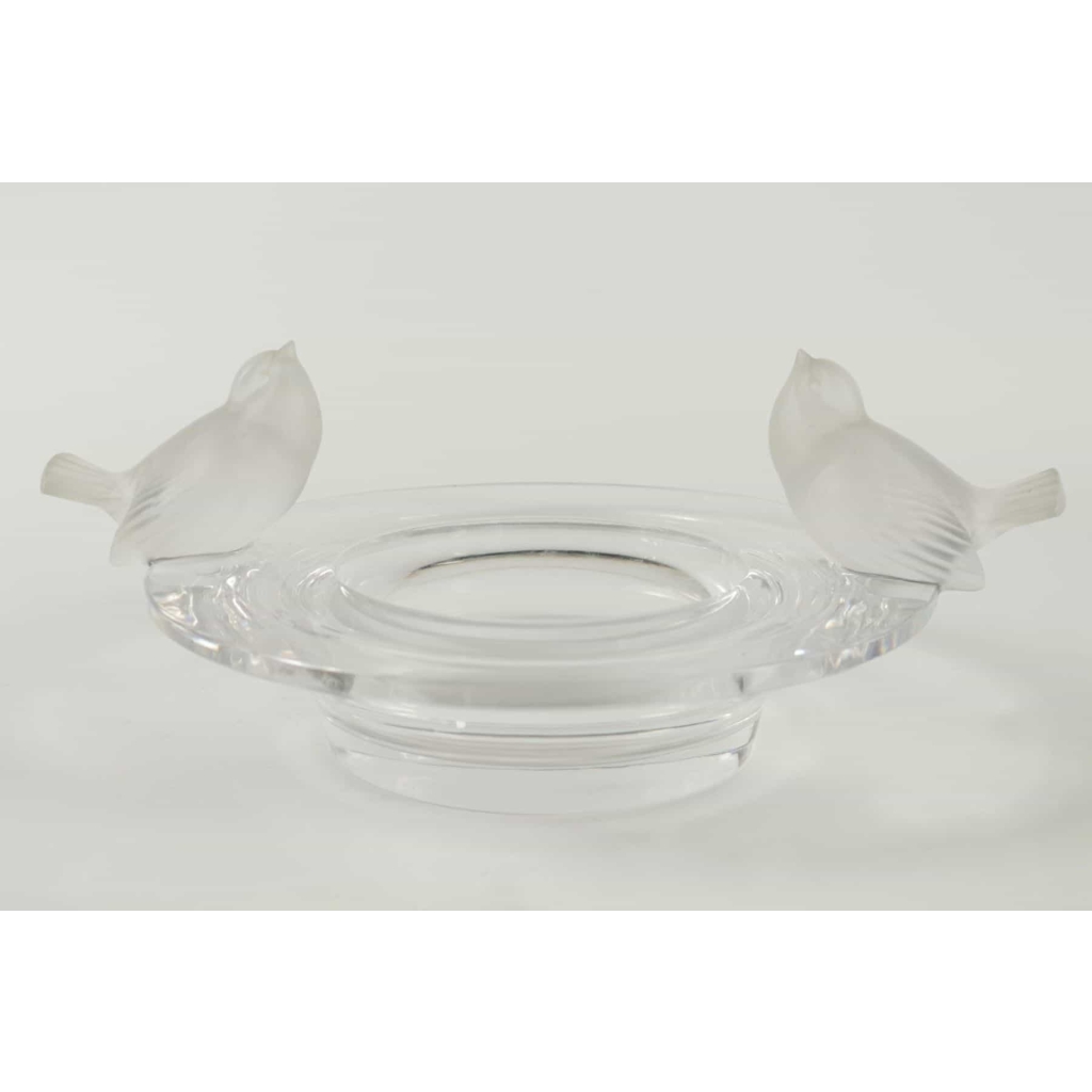 René Lalique (1860 – 1945) « Coupe 2 moineaux moqueurs » | Biron ||||||