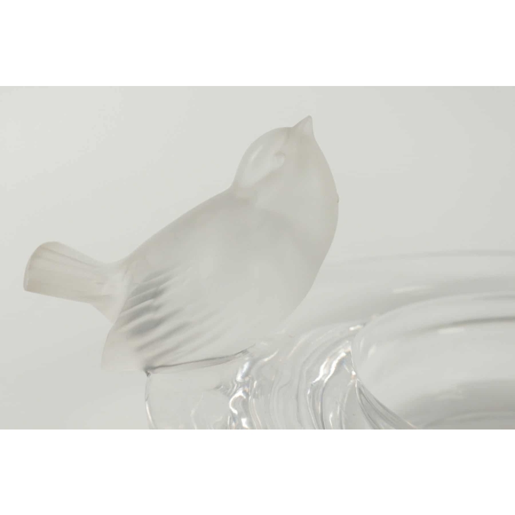 René Lalique (1860 – 1945) « Coupe 2 moineaux moqueurs » | Biron René Lalique (1860 - 1945) "Coupe 2 moineaux moqueurs"