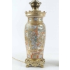 PAIRE DE GRANDES LAMPES EN PORCELAINE FINE DE SATSUMA CIRCA 1880