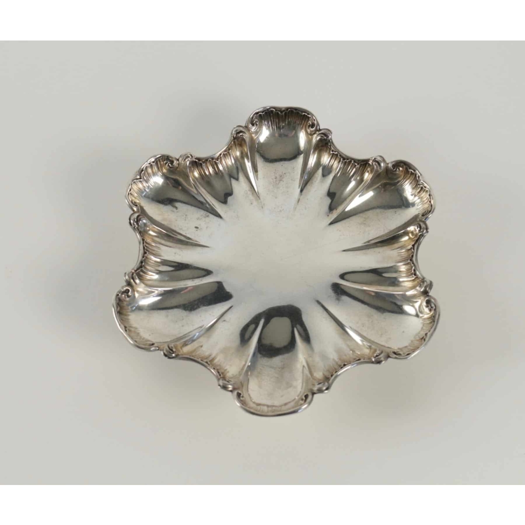 Paire de coupes en argent massif polylobées circa 1880 | Biron Paire de coupes en argent massif polylobées circa 1880