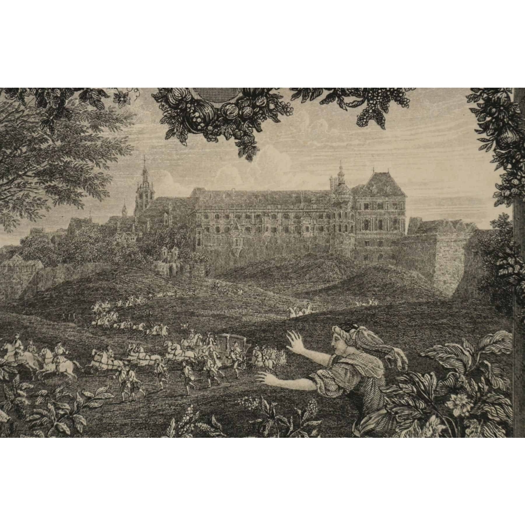 Paire de gravures représentant le château de Blois et le château de vincennes gravées par Skelton et éditées par le musée du Louvres. | Biron Paire de gravures représentant le château de Blois et le château de vincennes gravées par Skelton et éditées par le musée du Louvres.