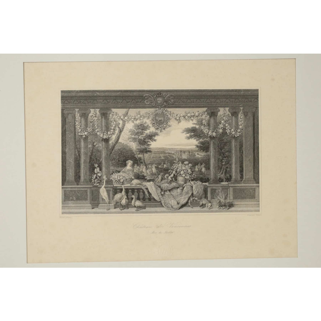 Paire de gravures représentant le château de Blois et le château de vincennes gravées par Skelton et éditées par le musée du Louvres. | Biron Paire de gravures représentant le château de Blois et le château de vincennes gravées par Skelton et éditées par le musée du Louvres.
