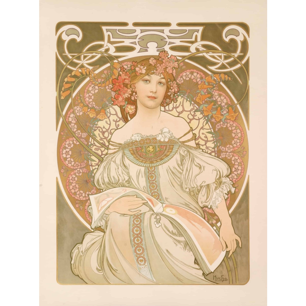 Alphonse Mucha – Reverie – 1897 | Biron ||