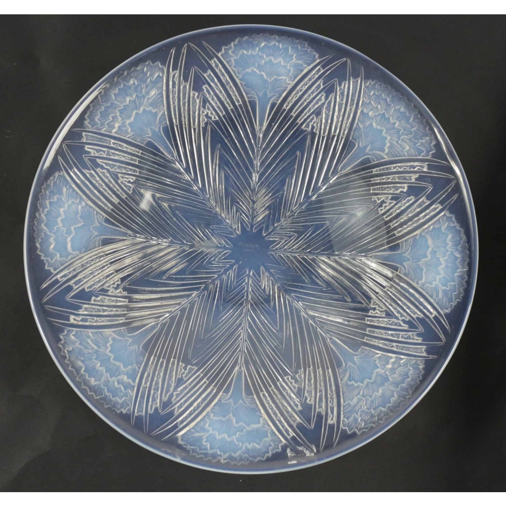 René Lalique coupe « oeillet » Opalescente | Biron ||||