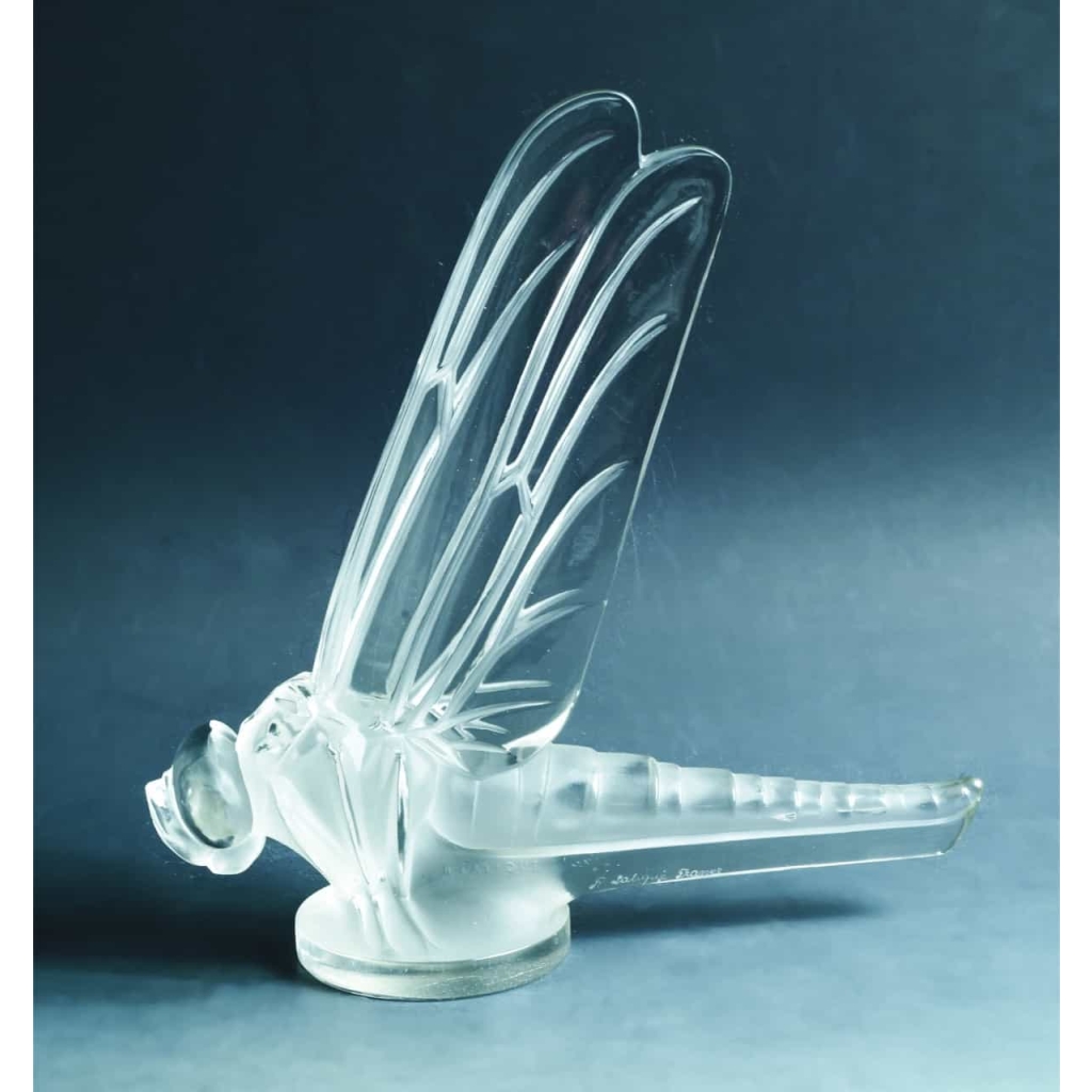 RENE LALIQUE (1860-1945) «Libellule grande»bouchon de radiateur | Biron RENE LALIQUE (1860-1945) «Libellule grande»bouchon de radiateur