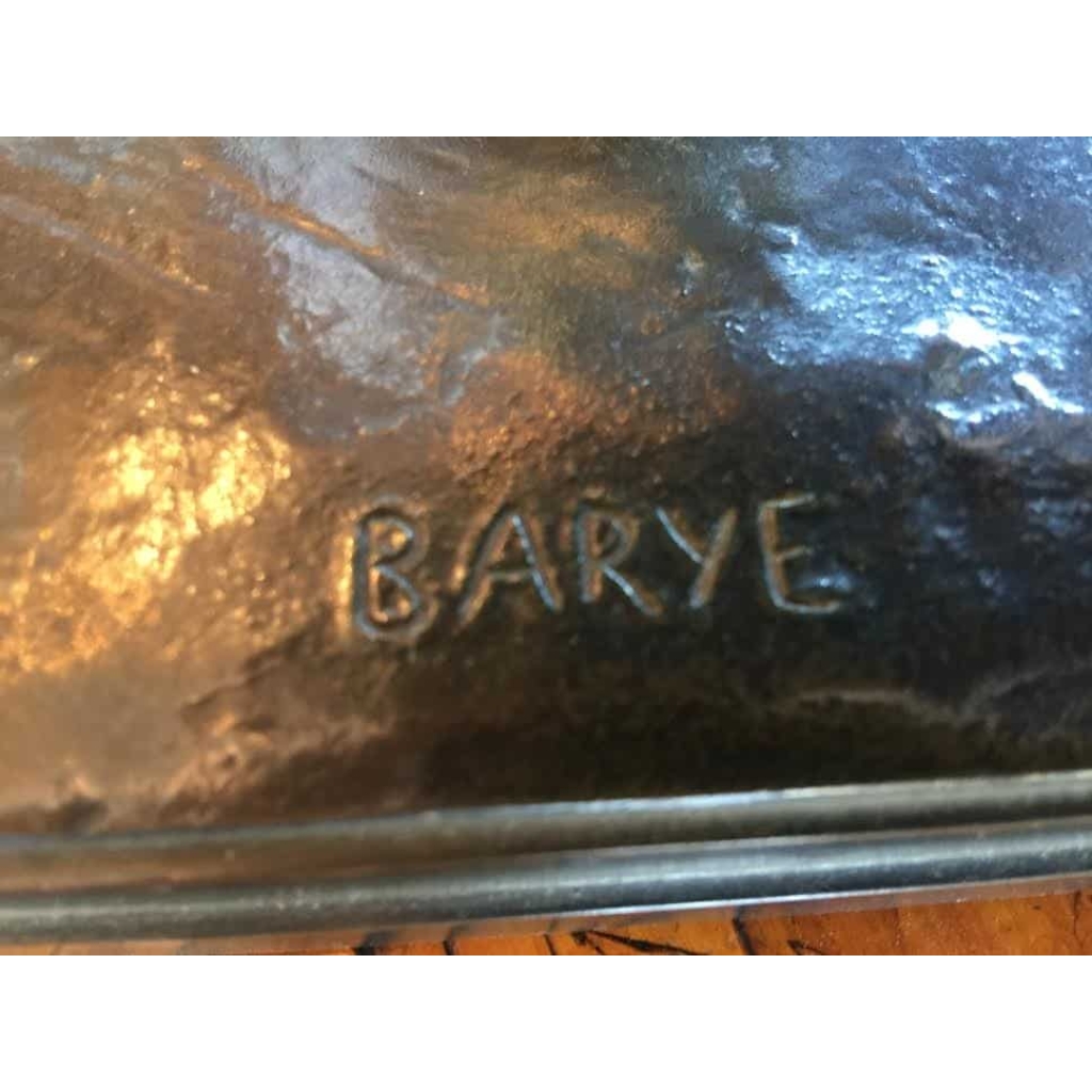 Bronze à patine brune « Lion » signé de BARYE. Réf: 179 | Biron Bronze à patine brune "Lion" signé de BARYE. Réf: 179