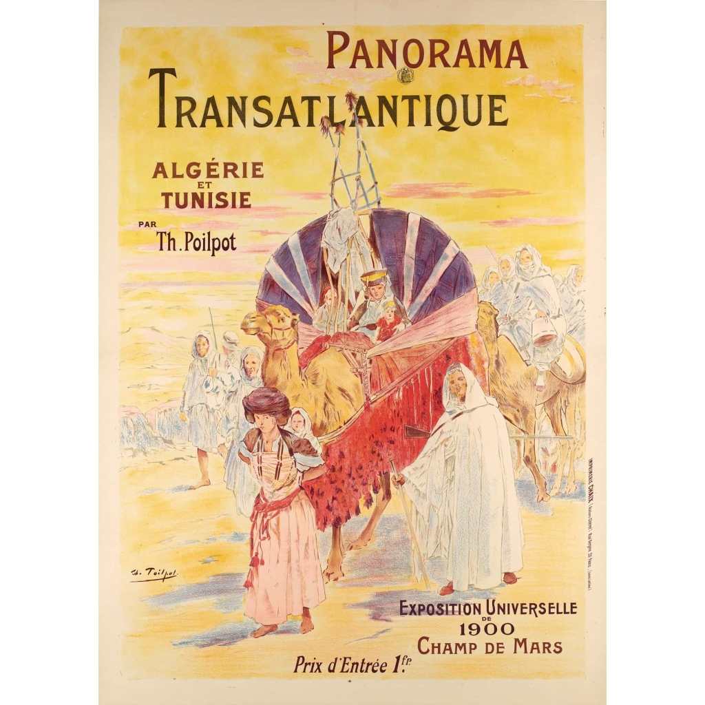 Théophile Poilpot – Panorama orientaliste – Algérie et Tunisie – Exposition universelle de 1900 – Champ de Mars – 1900 | Biron ||