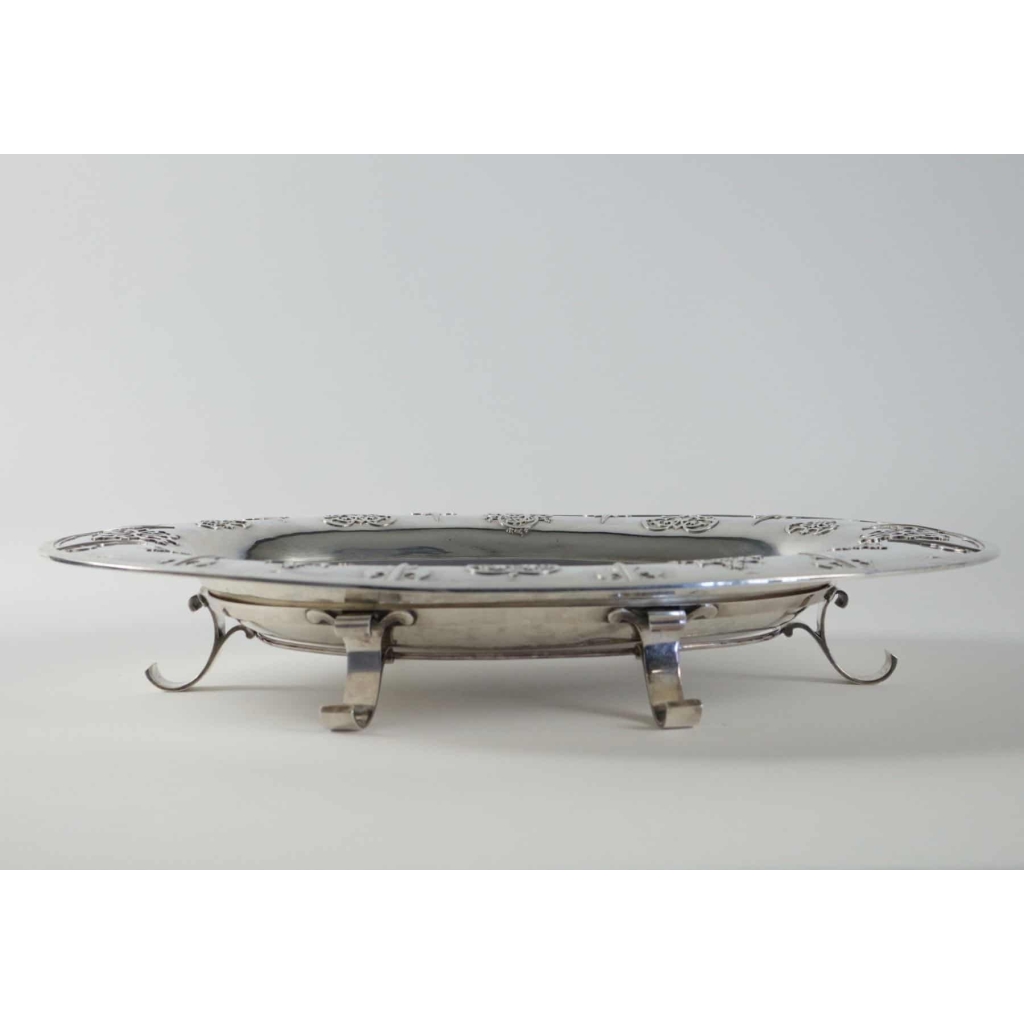 Cardheilhac Plat et son support argent massif | Biron Cardheilhac Plat et son support argent massif