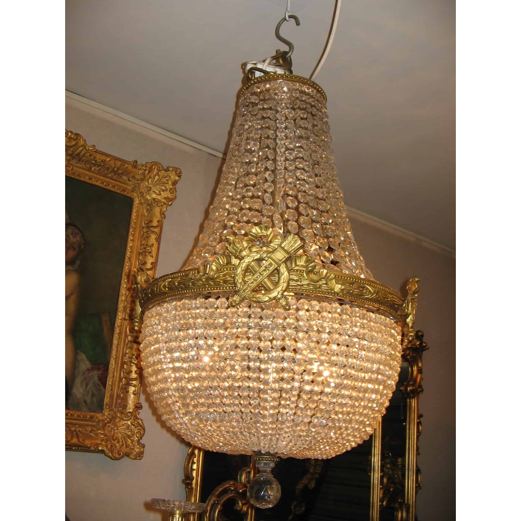 Lustre corbeille de style Louis XVI. Réf: 166 | Biron ||