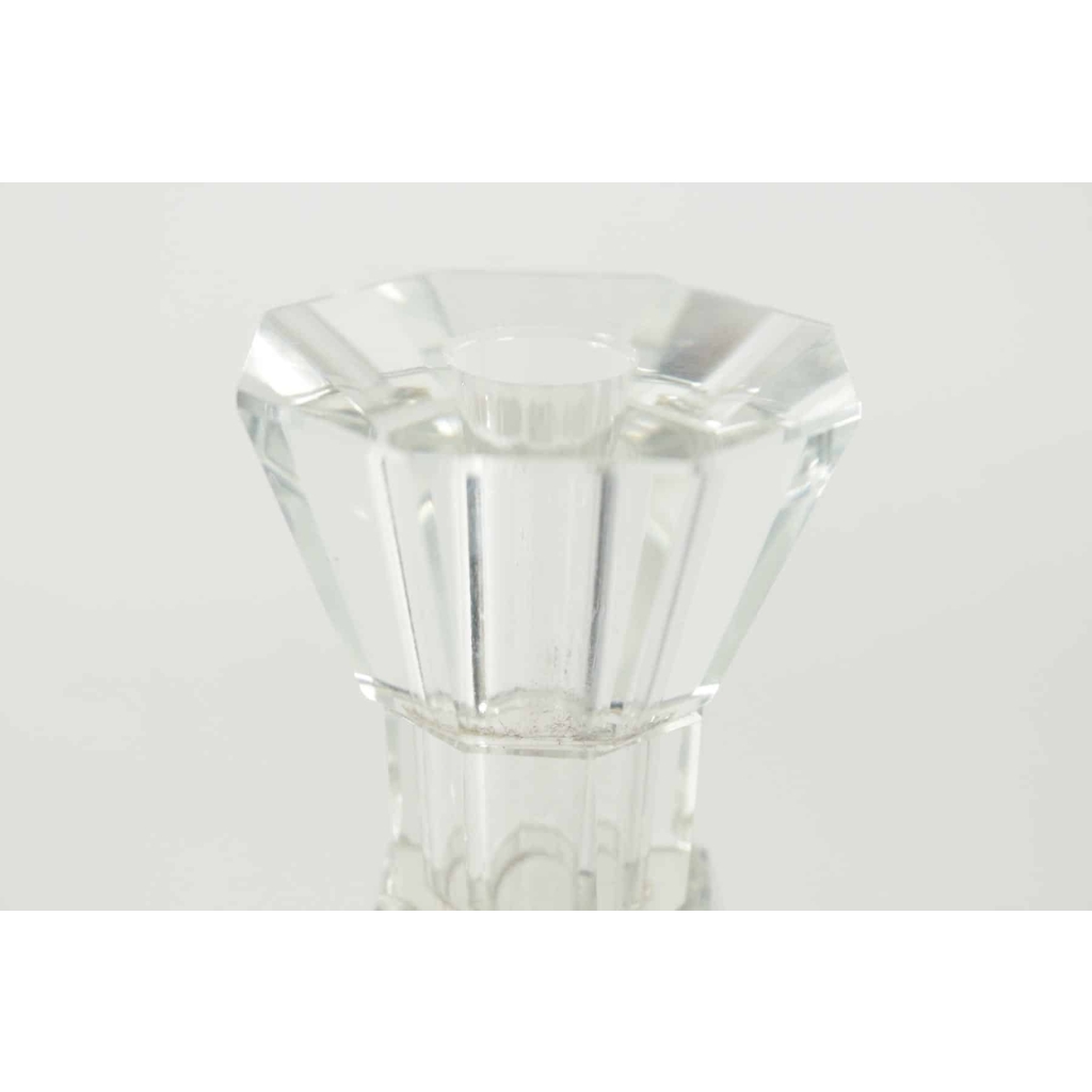 Vase en cristal au décor chinoisant, XXème siècle. | Biron Vase en cristal au décor chinoisant, XXème siècle.