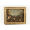 Campement de cavaliers, paire de tableaux, fin XVIII ème siècle