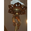 Lustre en bronze doré et bois peint, à 6 bras de lumières. Réf: 351 | Biron Lustre en bronze doré et bois peint, à 6 bras de lumières. Réf: 351