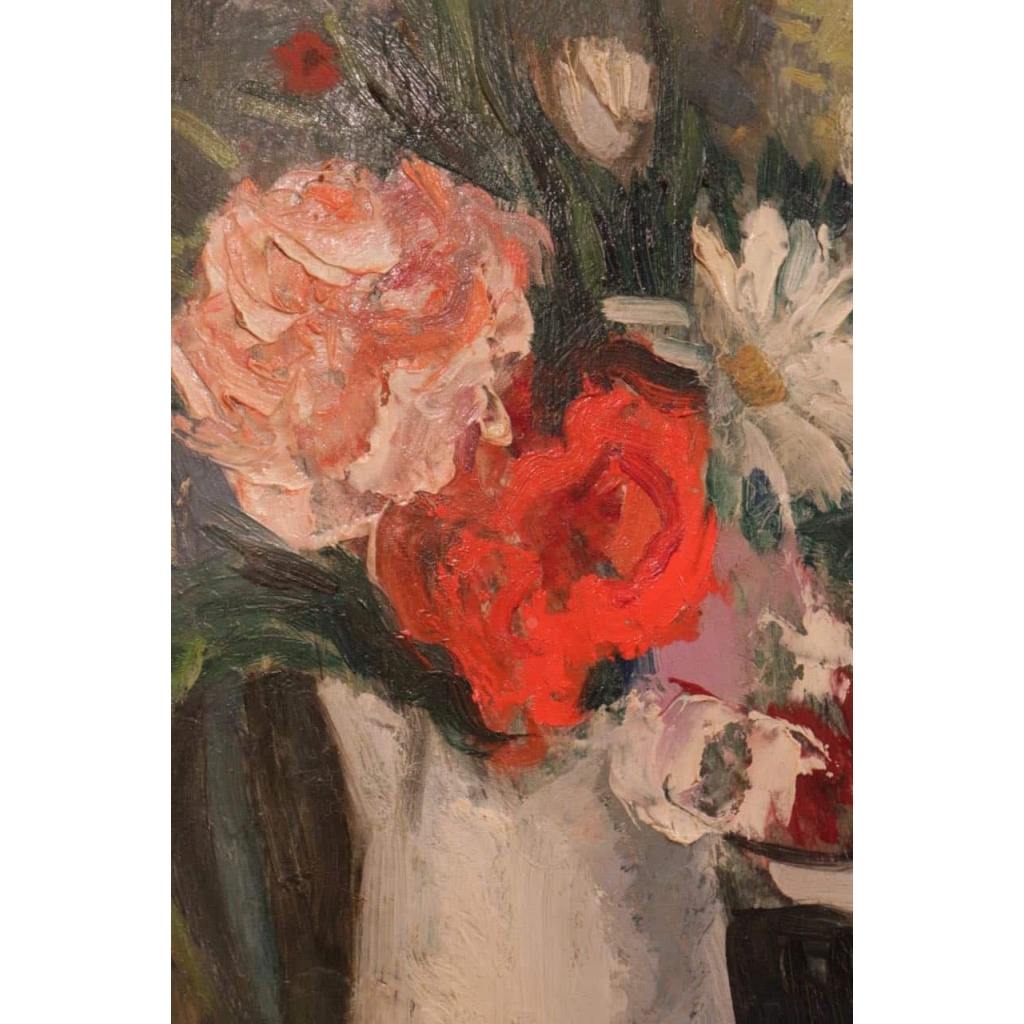 Charles Camoin (1879-1965), bouquet de roses et marguerites