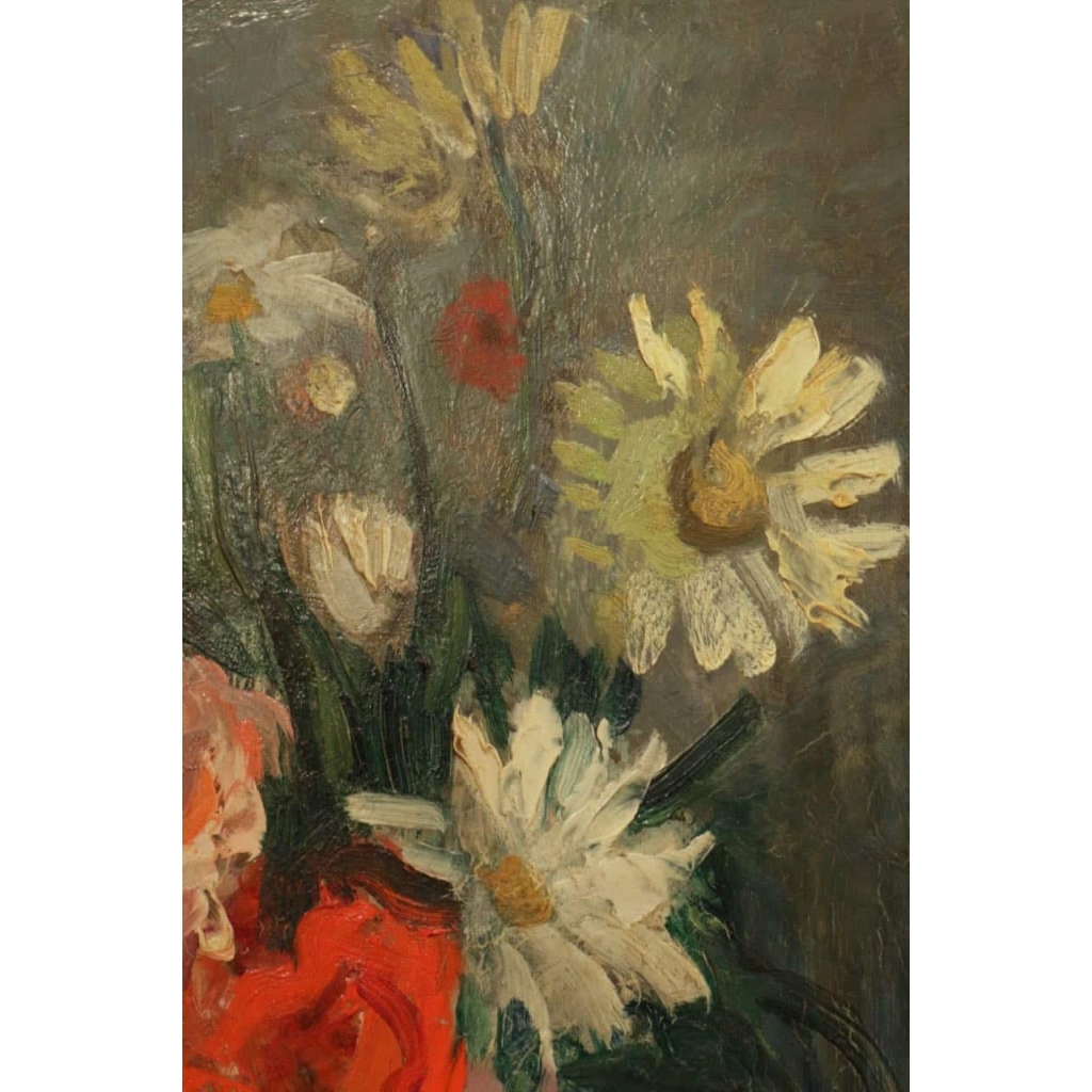 Charles Camoin (1879-1965), bouquet de roses et marguerites