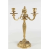 Paire de Candélabre de style Louis XV en bronze doré, 19ème siècle, dorure d’origine. | Biron Paire de Candélabre de style Louis XV en bronze doré, 19ème siècle, dorure d'origine.