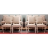 Série de 10 chaises de style Louis XVI en hêtre patiné | Biron |||||||