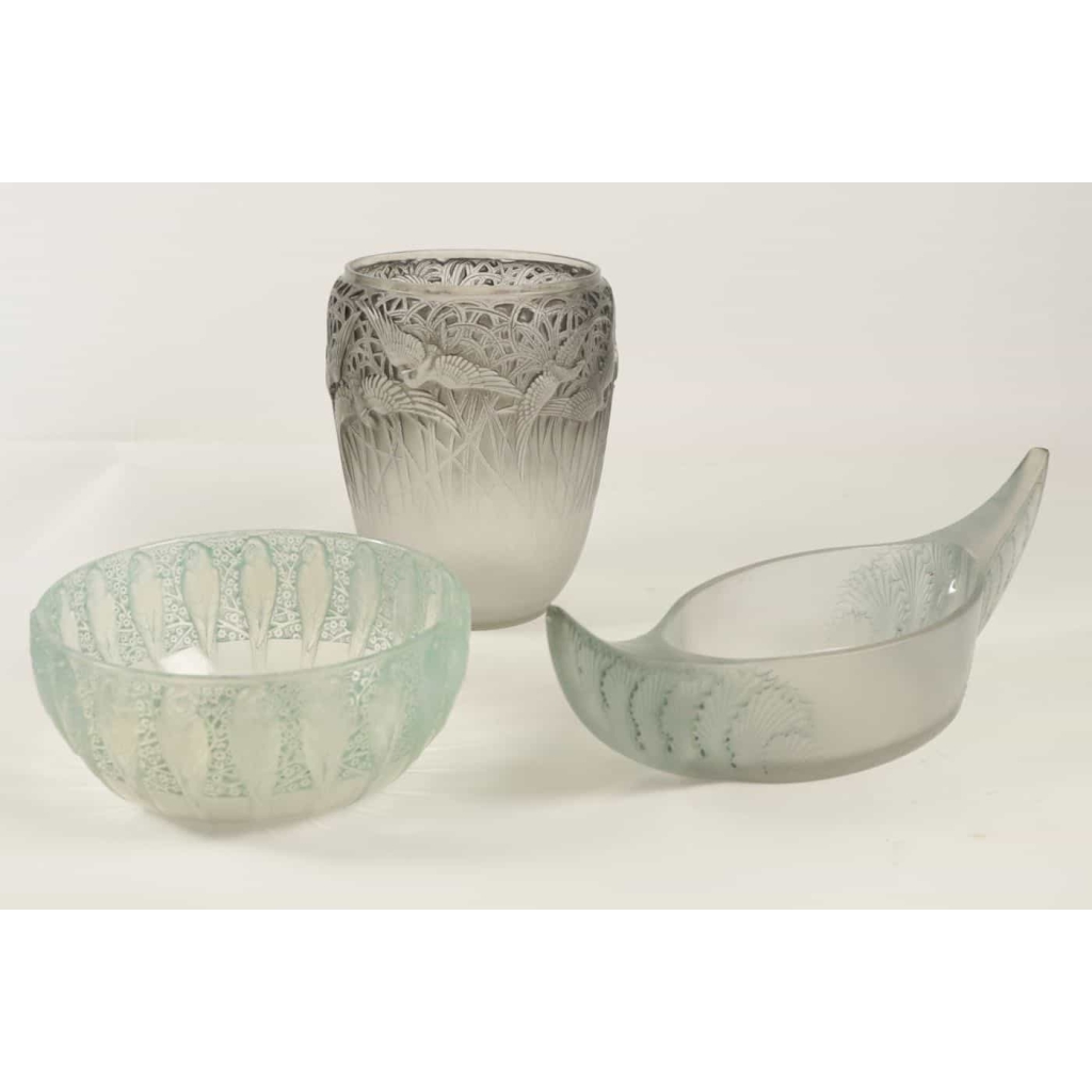 René Lalique Vase « Aigrettes » | Biron René Lalique Vase "Aigrettes"