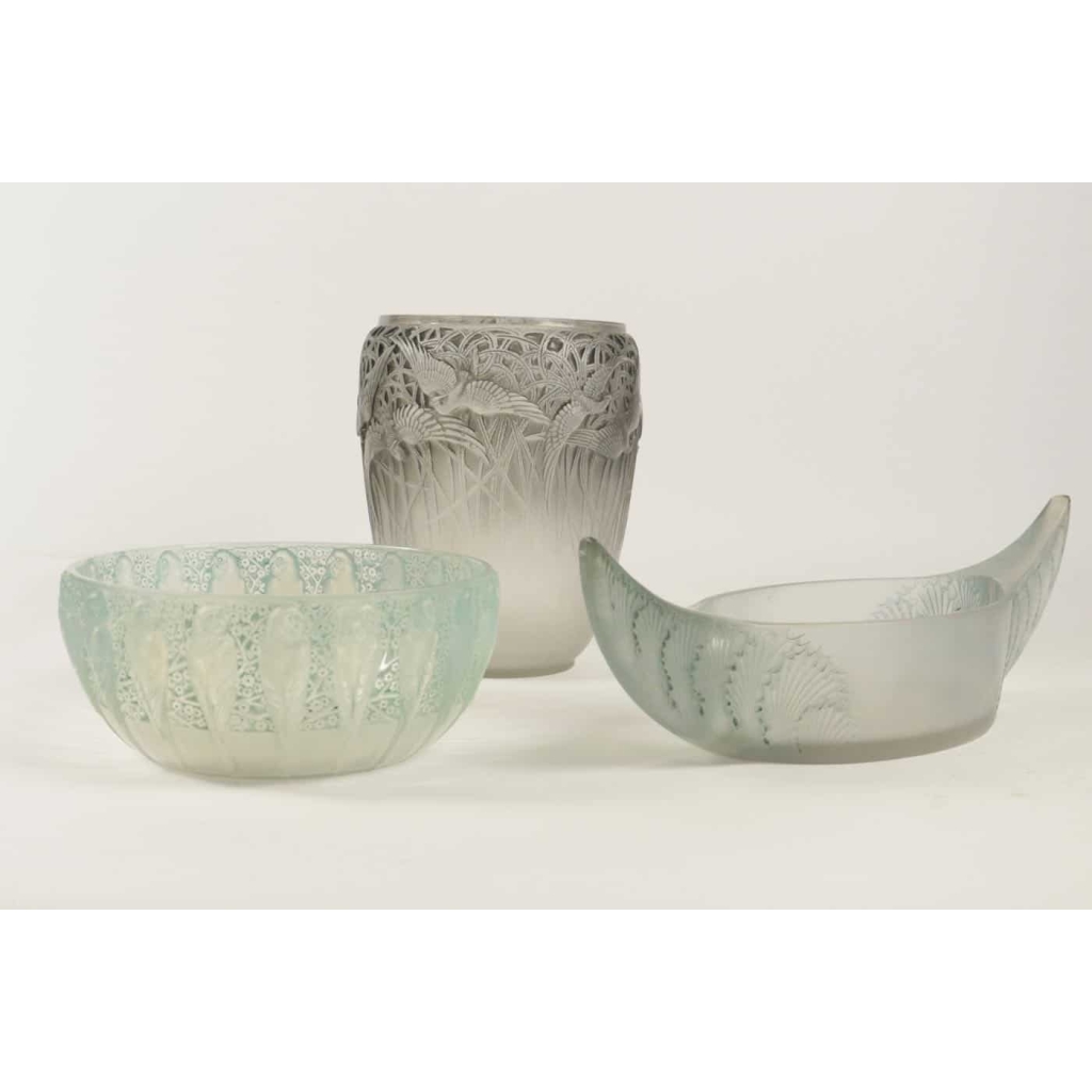 René Lalique Vase « Aigrettes » | Biron René Lalique Vase "Aigrettes"