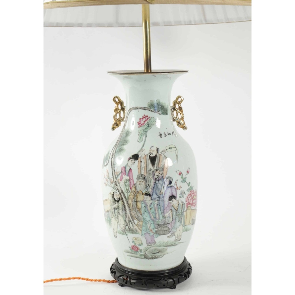 Lampe chinoise du début du XXème siècle | Biron Lampe chinoise du début du XXème siècle