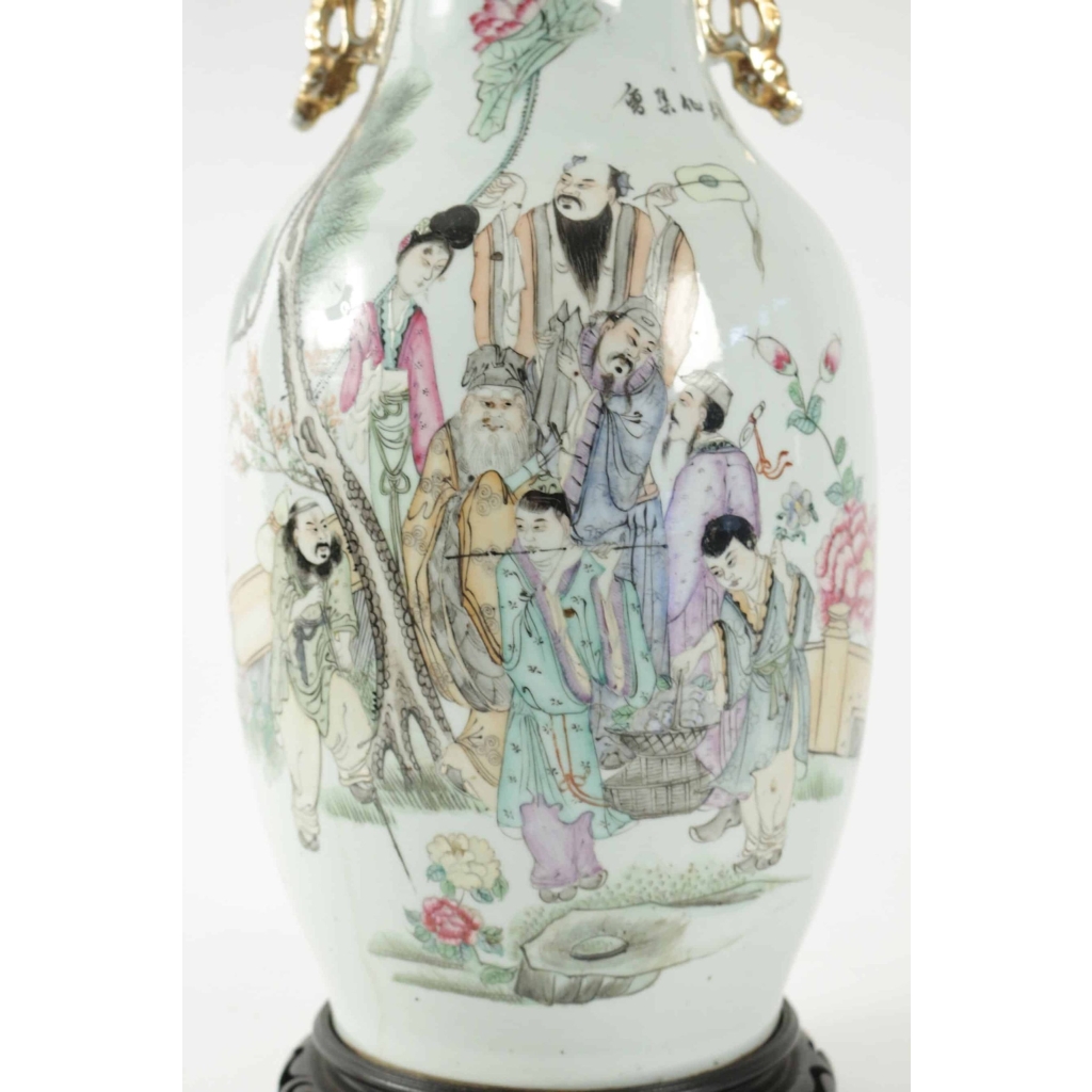 Lampe chinoise du début du XXème siècle | Biron Lampe chinoise du début du XXème siècle