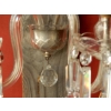 1950' Paire d'appliques 2 Bras Cristal Baccarat