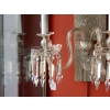 1950' Paire d'appliques 2 Bras Cristal Baccarat