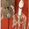 1950' Paire d'appliques 2 Bras Cristal Baccarat