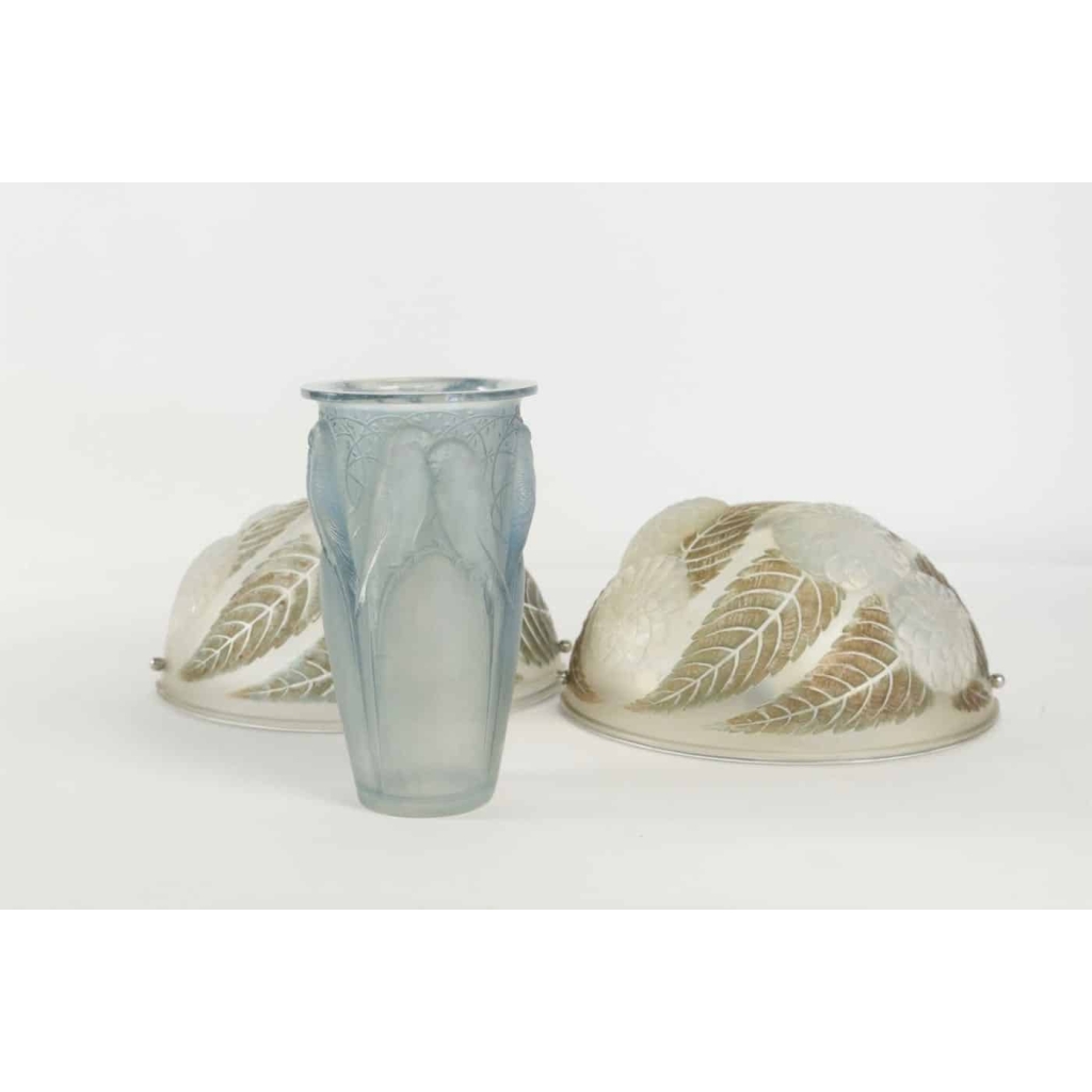 René lalique Vase Opalescent « Ceylan » | Biron René lalique Vase Opalescent "Ceylan"