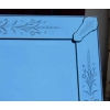 1950/70′ Miroir rectangle Venise avec cabochons en flèches 83 x 137 cm | Biron 1950/70' Miroir rectangle Venise avec cabochons en flèches 83 x 137 cm