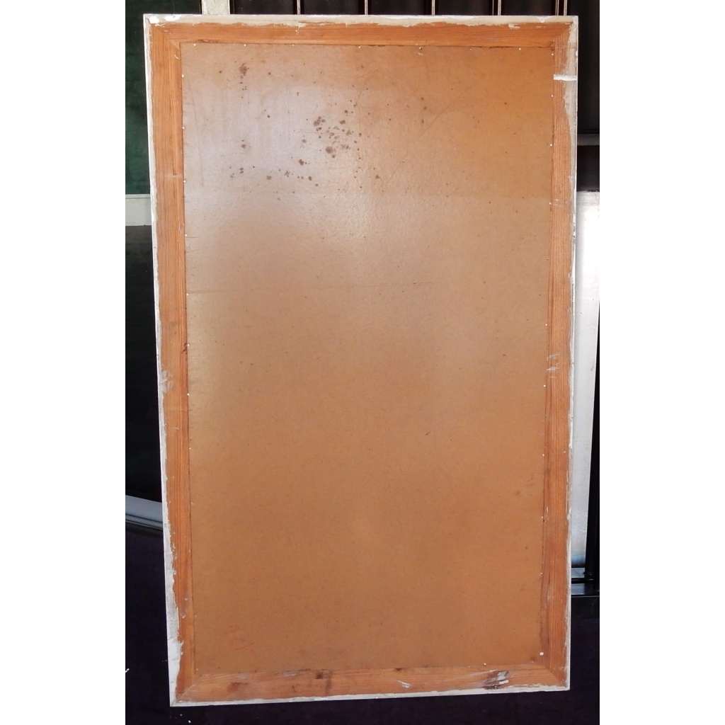 1950/70′ Miroir rectangle Venise avec cabochons en flèches 83 x 137 cm | Biron 1950/70' Miroir rectangle Venise avec cabochons en flèches 83 x 137 cm