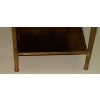 1950/70' Etagère Maison Bagués Laiton et Bronze Flammes Olympiques à Pieds Ronds