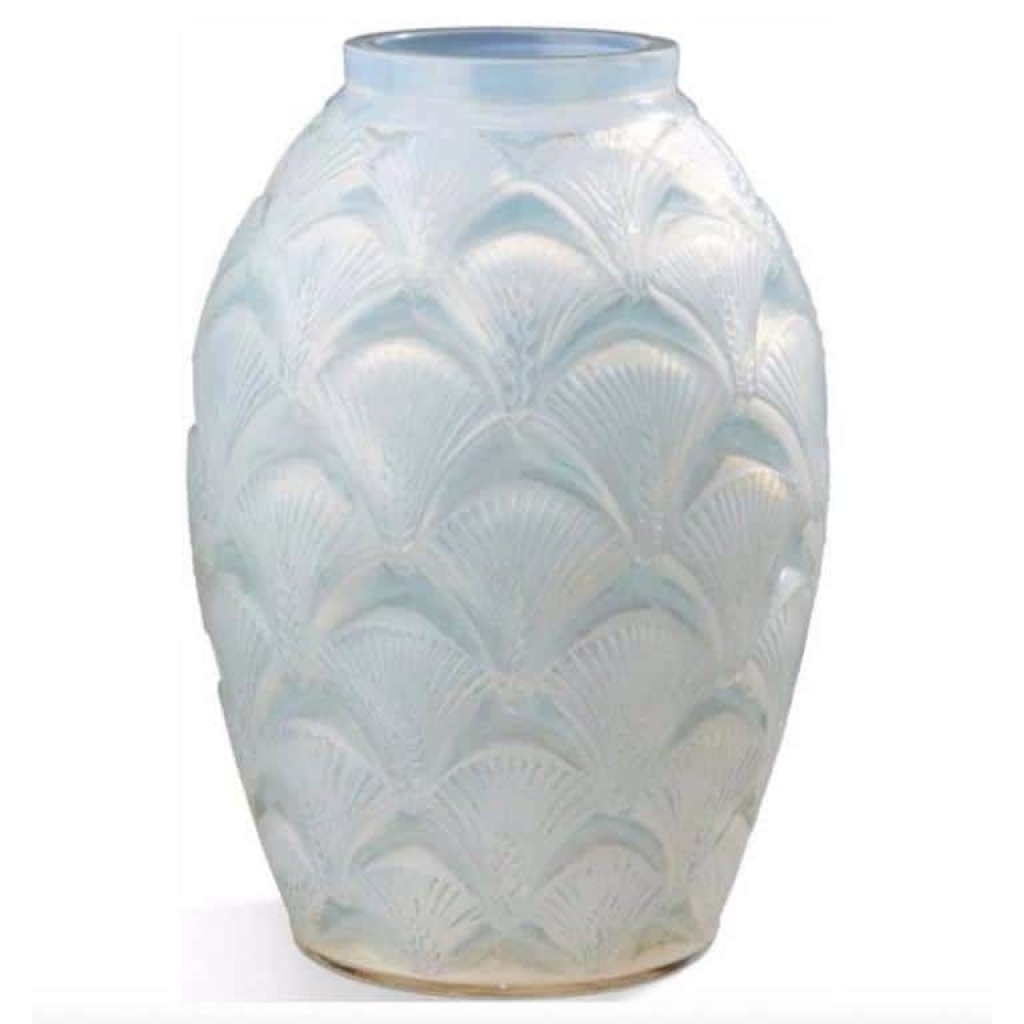 René lalique Opalescent Vase « Herblay » | Biron ||||||