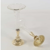 Paire de soliflores, cristal et bronze doré à la feuille d’or, XIXème siècle, époque Napoléon III | Biron Paire de soliflores, cristal et bronze doré à la feuille d'or, XIXème siècle, époque Napoléon III