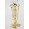 Paire de soliflores, cristal et bronze doré à la feuille d’or, XIXème siècle, époque Napoléon III | Biron Paire de soliflores, cristal et bronze doré à la feuille d'or, XIXème siècle, époque Napoléon III