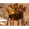Important lustre Empire 18 lumières en bronze ciselé et doré | Biron Important lustre Empire 18 lumières en bronze ciselé et doré