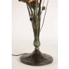 Rare lampe Art Nouveau en métal à décor d'épis de blé