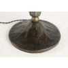 Rare lampe Art Nouveau en métal à décor d'épis de blé